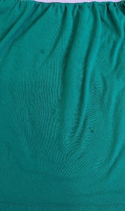 Girls Colorblock Floral Appliqué Dress - Green & Pink - Picture 4 of 4